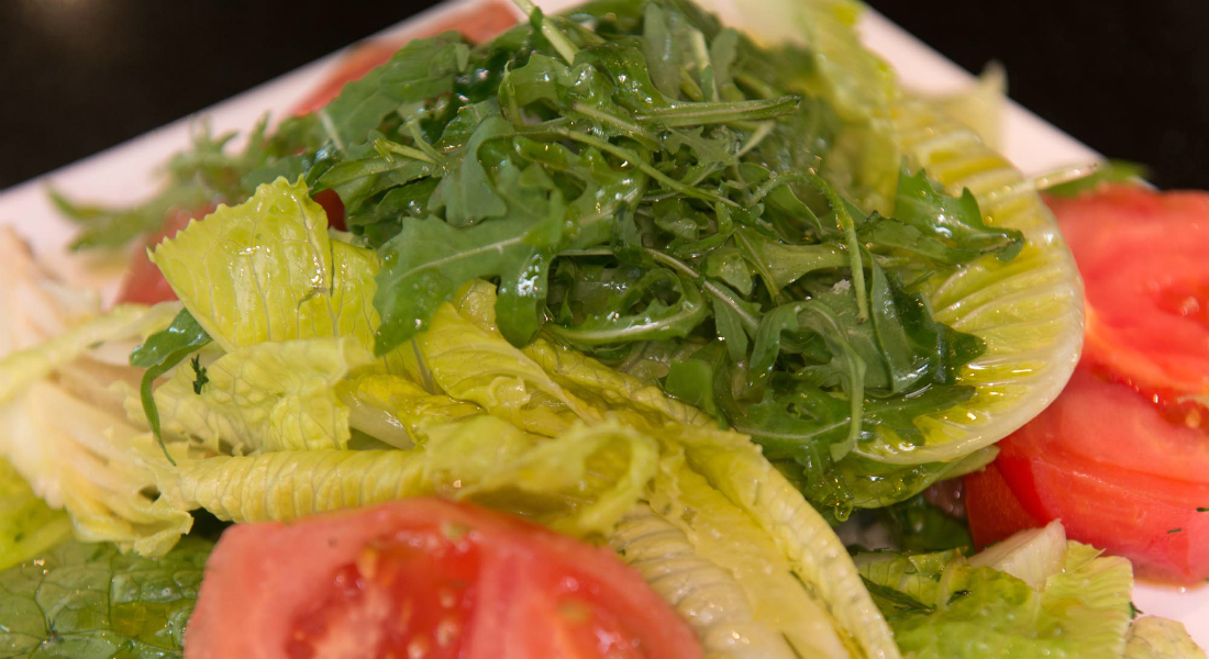  Salad with local organic seasonal products